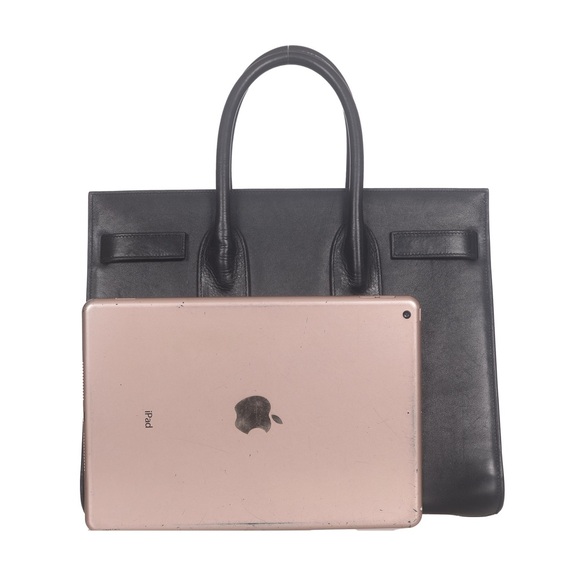 ♥️Saint Laurent Paris Sac De Jour Medium Black Leather Handbag♥️ - Picture 5 of 15